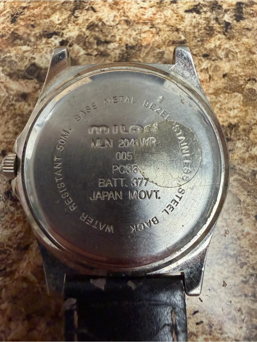 Milan MLN 204WP Men’s Quartz Watch Day Date 50M Japan Movement